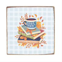 Autumn Stories Square Block Sign