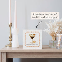 Pumpkin Spice Espresso Season Block Sign