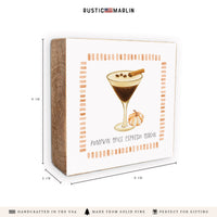 Pumpkin Spice Espresso Season Block Sign