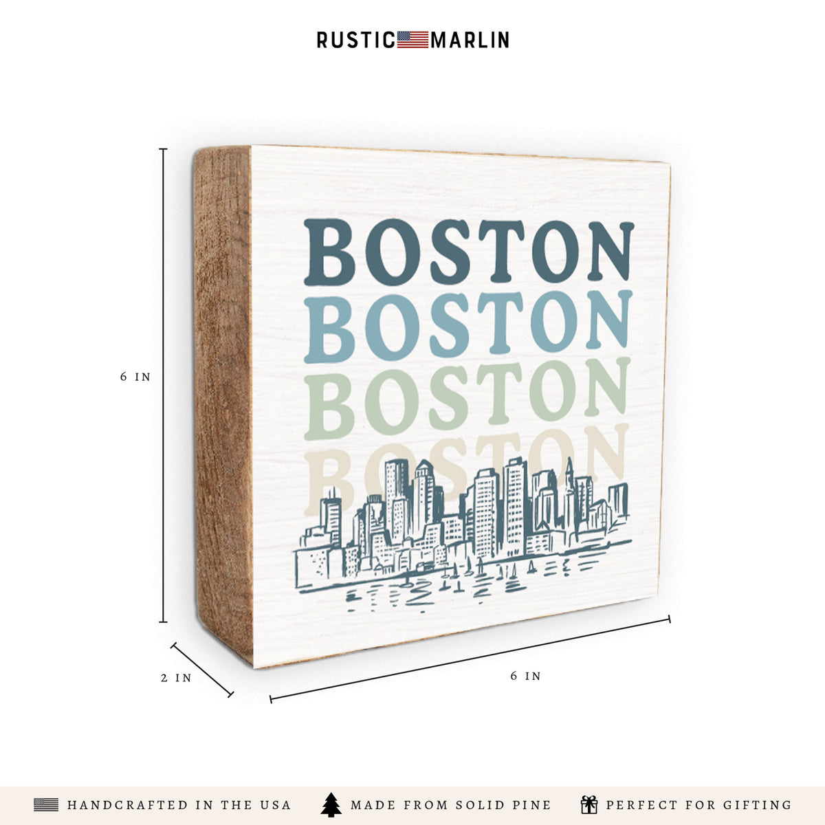 Boston City Block Sign