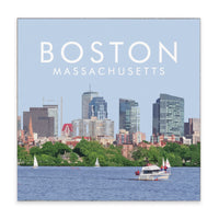 Boston Massachusetts Block Sign