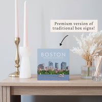 Boston Massachusetts Block Sign