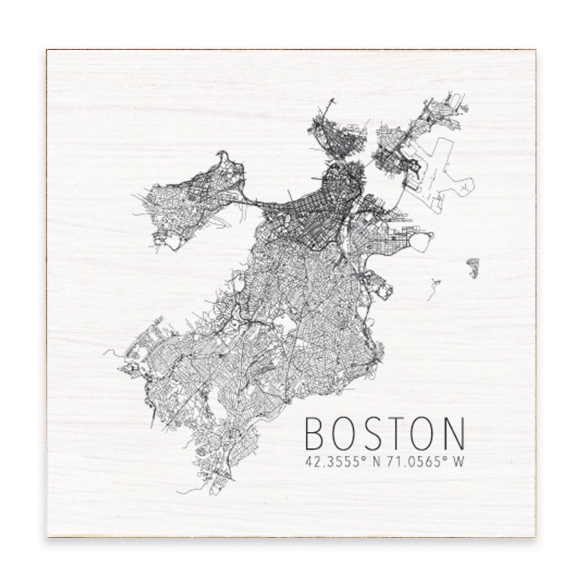 Boston Map Scale Block Sign