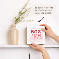 Boston Pink Block Sign