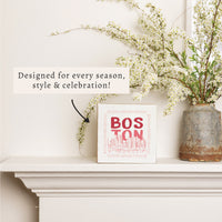 Boston Pink Block Sign