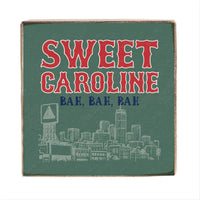 Boston Sweet Caroline Block Sign