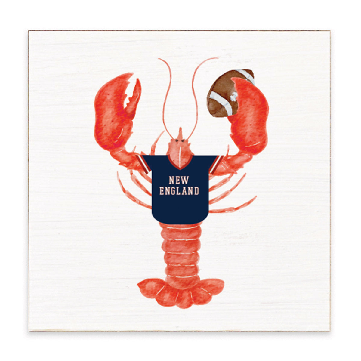 New England Football Lobster Block Sign