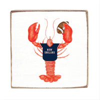 New England Lobster Square Block Sign
