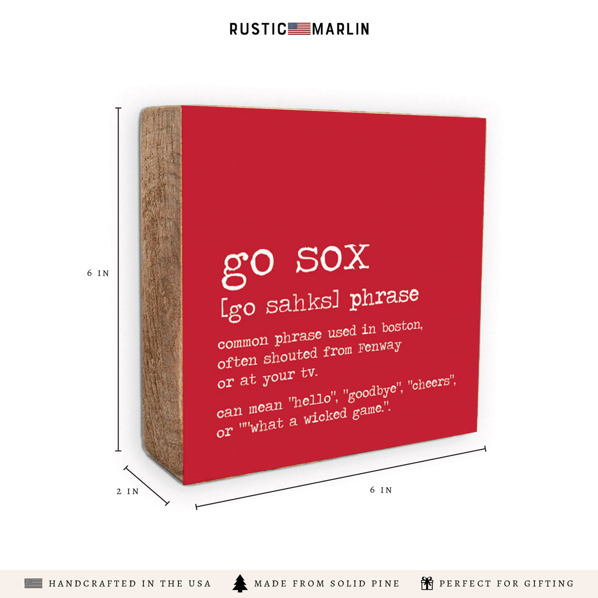 Boston Go Sox Definition Block Sign