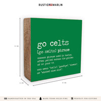 Boston Basketball Go Celts Definition Block Sign