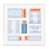 Boston Match Boxes Block Sign