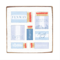 Fenway Boston Match Box Square Block Sign