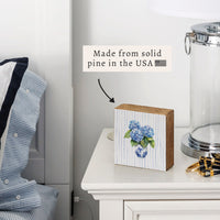 Hydrangea Vase Block Sign