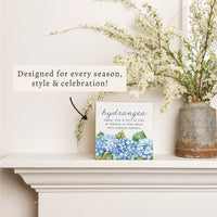 Hydrangea Definition Block Sign
