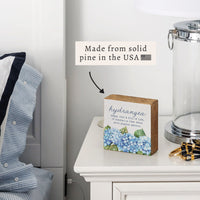 Hydrangea Definition Block Sign