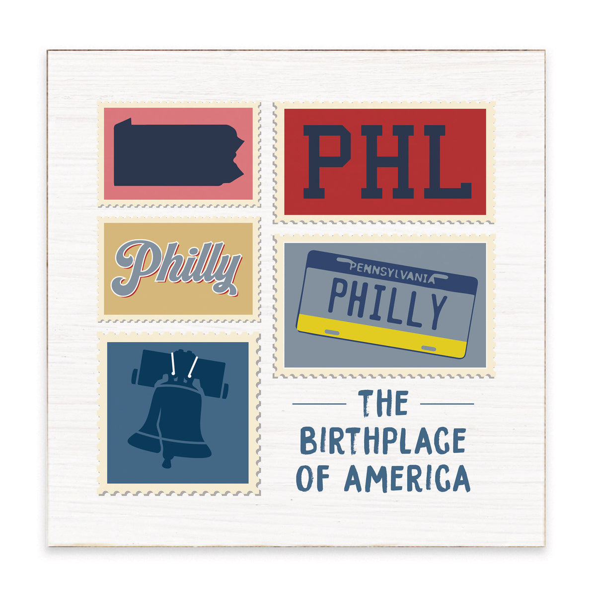 Philly Stamps Birthplace Block Sign