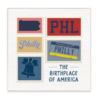 Philly Stamps Birthplace Block Sign