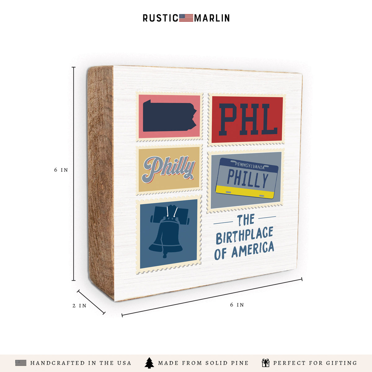 Philly Stamps Birthplace Block Sign