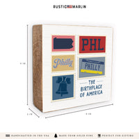 Philly Stamps Birthplace Block Sign
