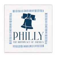 Philly Liberty Bell Birthplace Block Sign