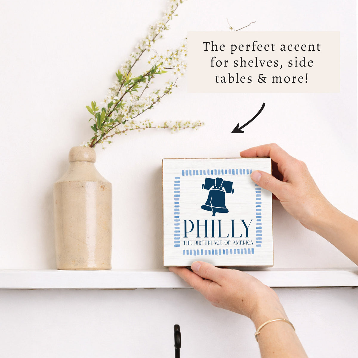 Philly Liberty Bell Birthplace Block Sign