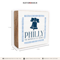 Philly Liberty Bell Birthplace Block Sign