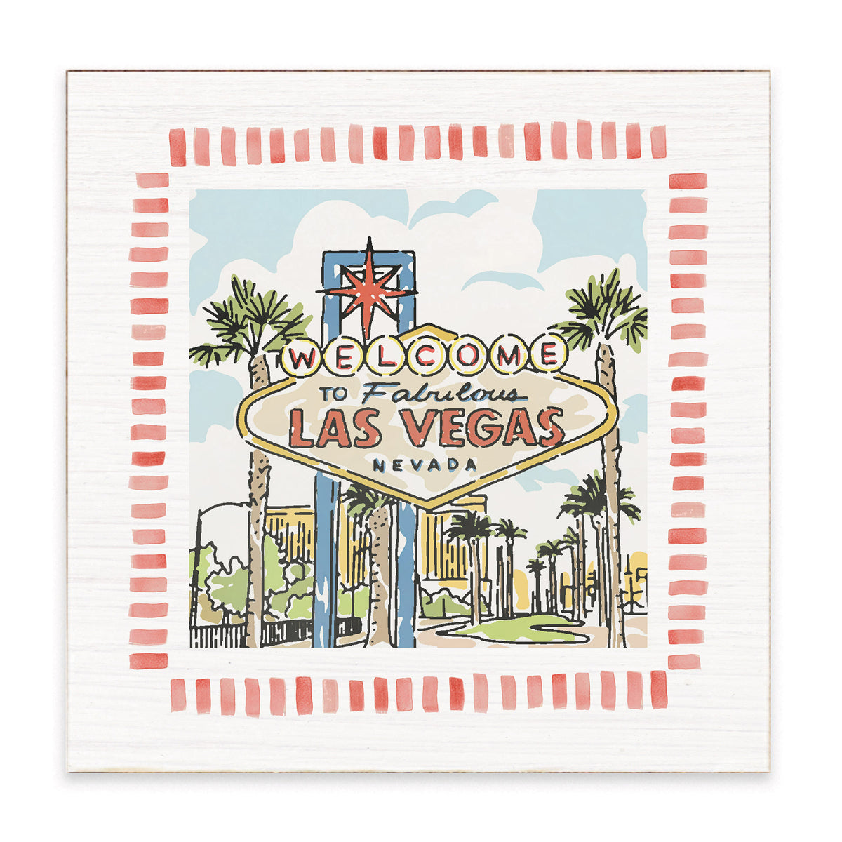 Welcome To Fabulous Las Vegas Block Sign