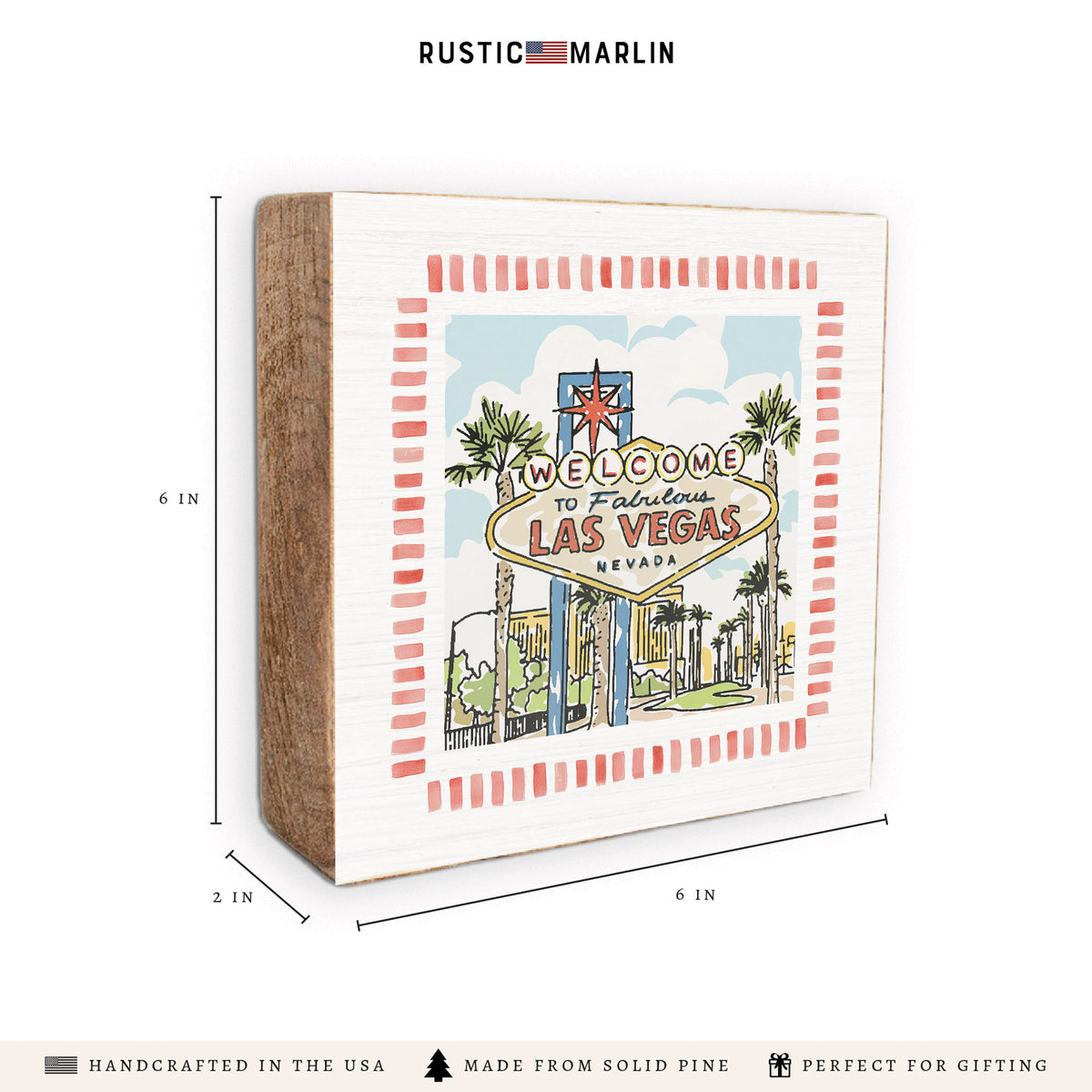 Welcome To Fabulous Las Vegas Block Sign