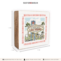 Welcome To Fabulous Las Vegas Block Sign