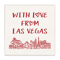 With Love From Las Vegas Block Sign
