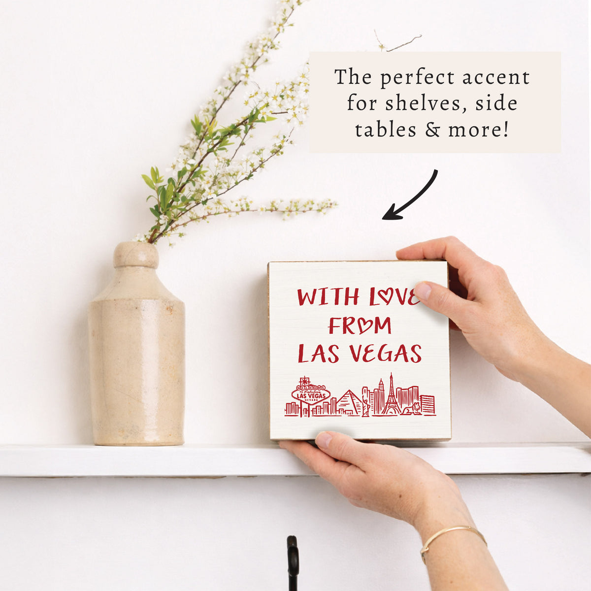 With Love From Las Vegas Block Sign