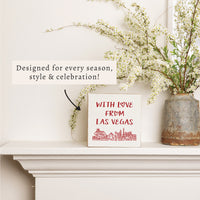 With Love From Las Vegas Block Sign