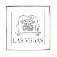 Just Married Las Vegas Block Sign