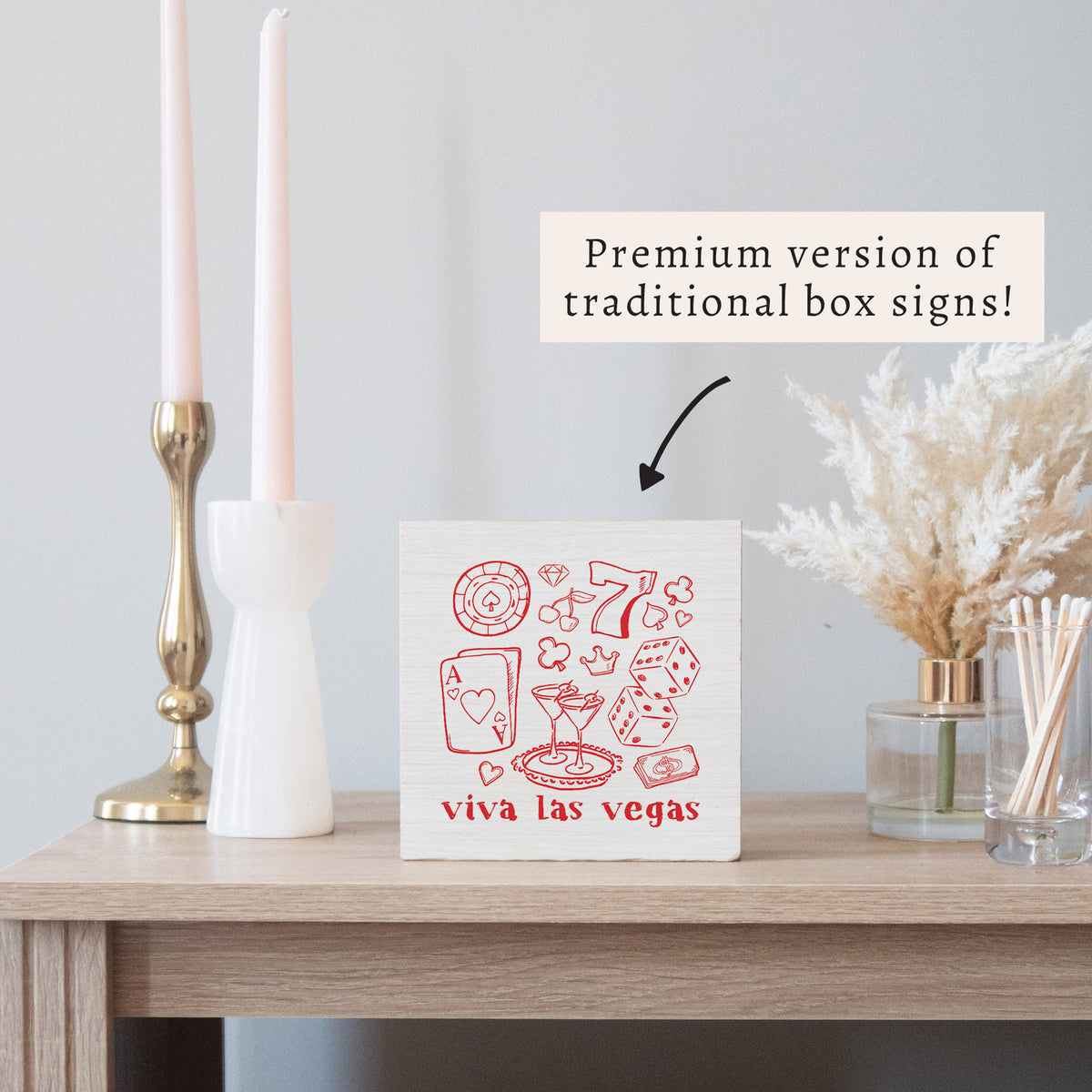 Viva Las Vegas Block Sign