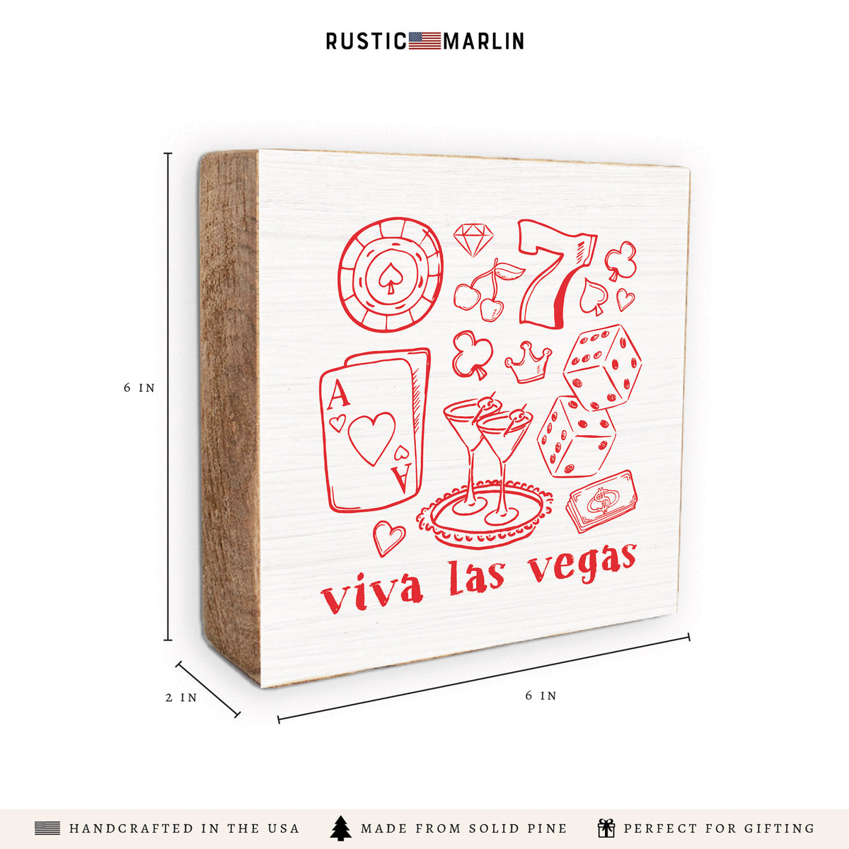 Viva Las Vegas Block Sign