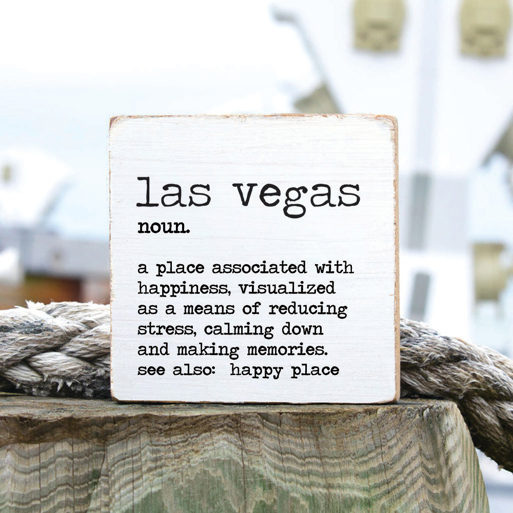 Las Vegas Definition Block Sign