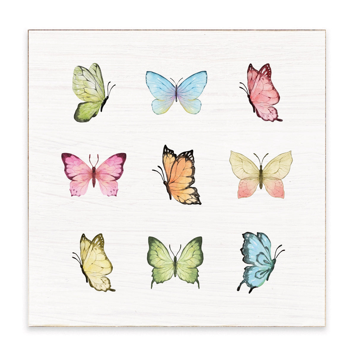 Butterflies Block Sign