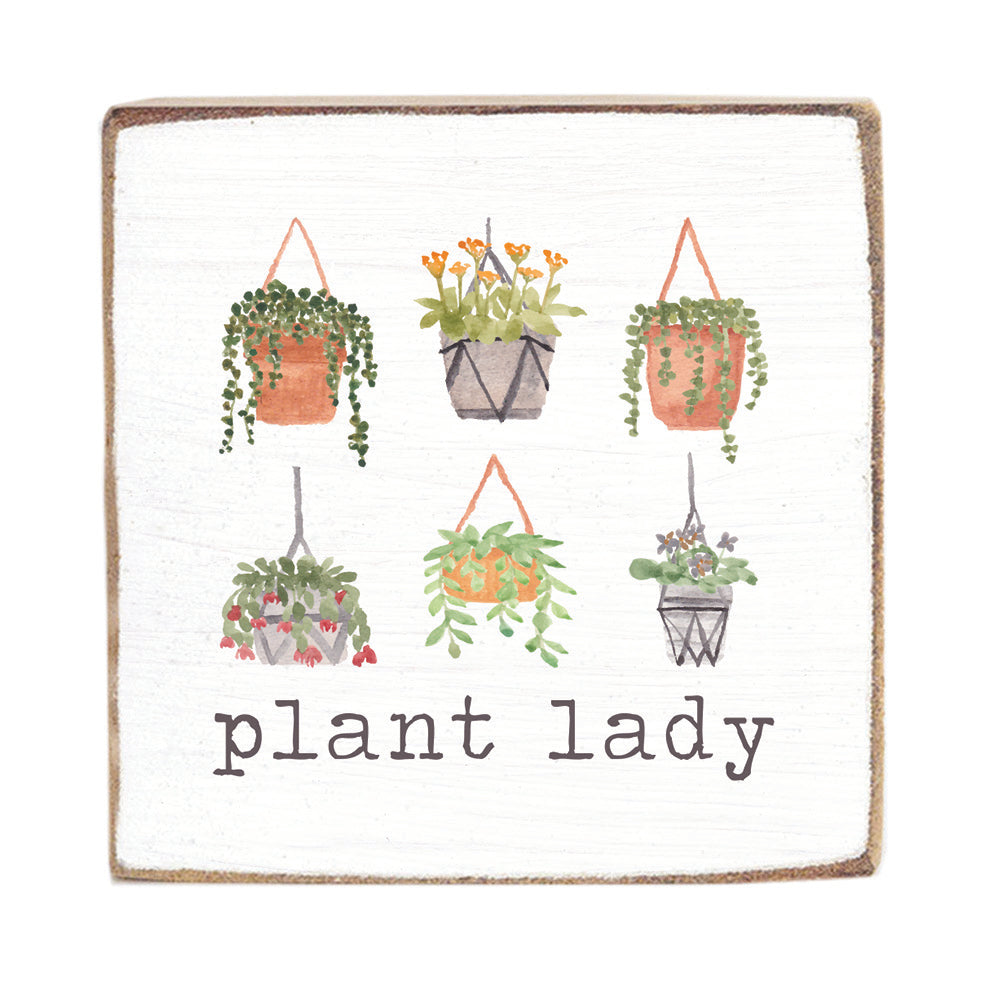 Plant Lady Block Sign