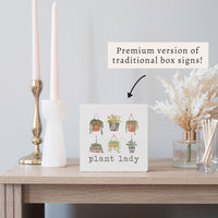 Plant Lady Block Sign