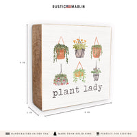 Plant Lady Block Sign