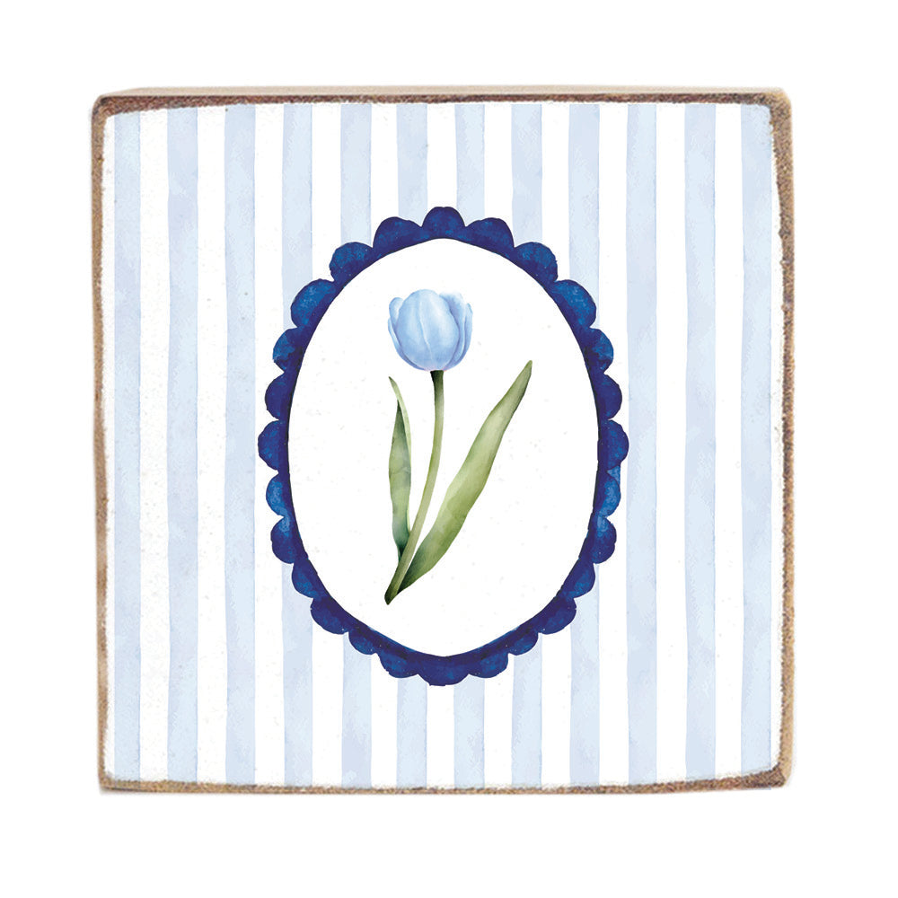Tulip Framed Block Sign