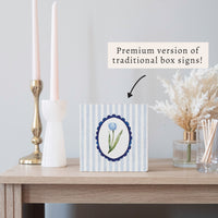 Tulip Framed Block Sign
