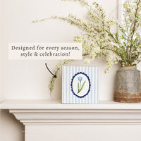 Tulip Framed Block Sign