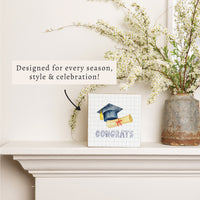 Congrats Grad Block Sign
