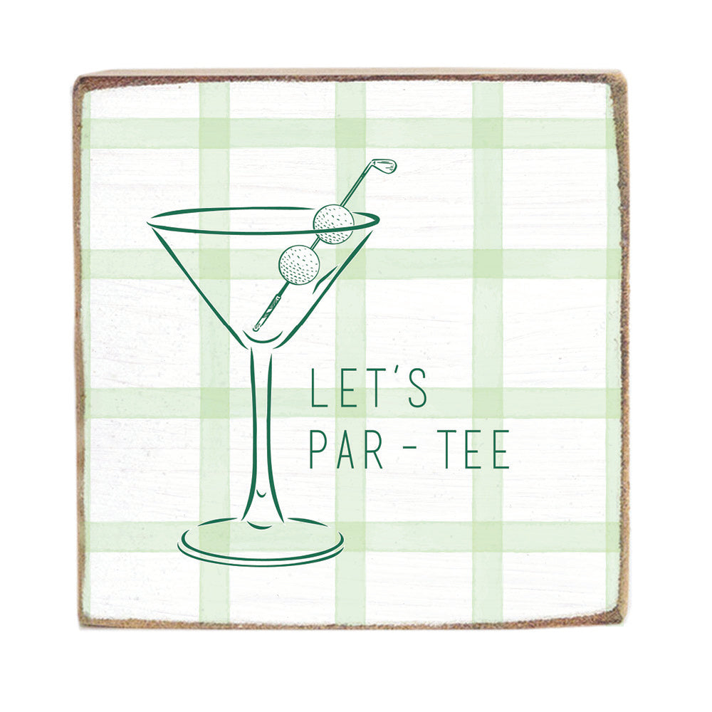 Let's Par - Tee Block Sign