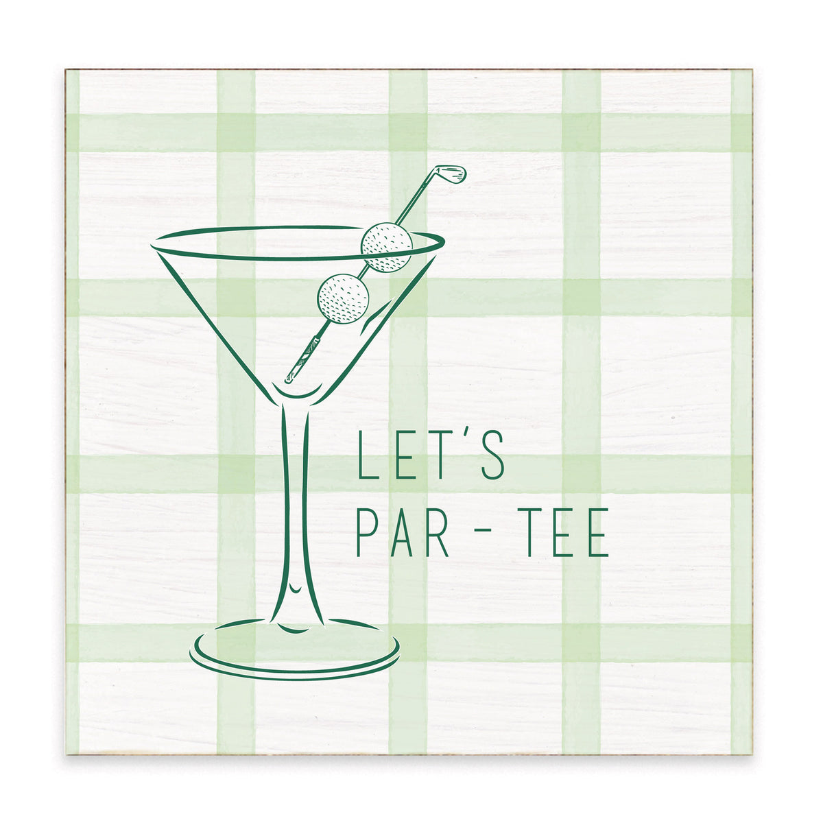 Let's Par - Tee Block Sign