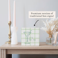 Let's Par - Tee Block Sign