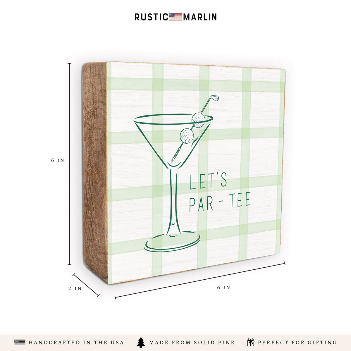 Let's Par - Tee Block Sign