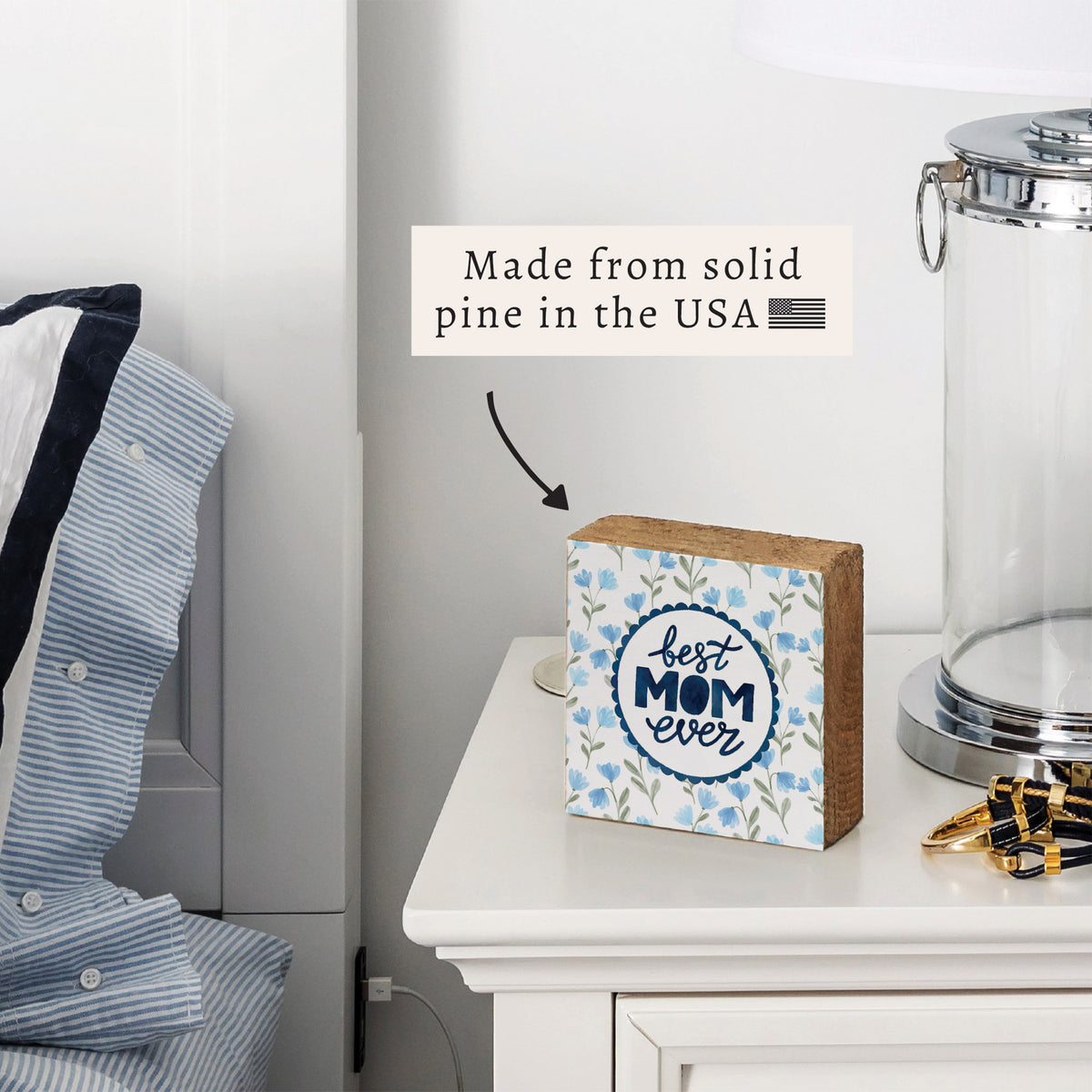 Best Mom Ever Block Sign