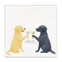 Dog Cheers Block Sign